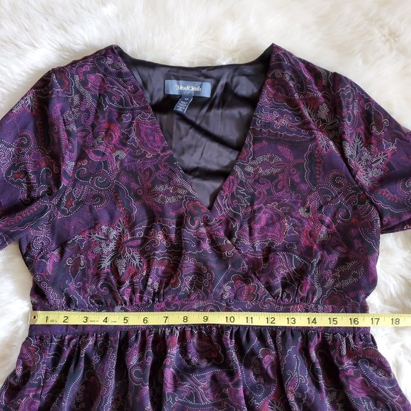 ModCloth Long Sleeve Purple A Moment in Fine Dress Size 10 NWT - Picture 12 of 15